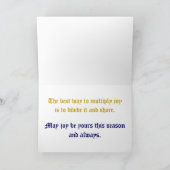 Joyous Vakantie wenst Kaart (Binnen)