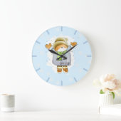 Joyous Winter Cat Grote Klok (Huis)