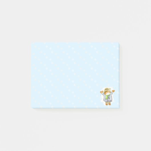 Joyous Winter Cat Post-it® Notes (Voorkant)