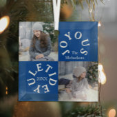 Joyous Yuletide 2 Foto Glas Ornament