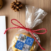 Joyous Yuletide 2 Foto Vierkante Sticker