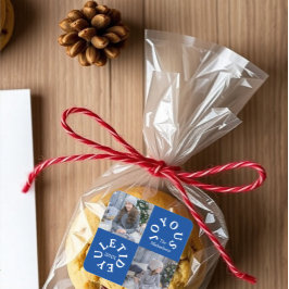 Joyous Yuletide 2 Foto Vierkante Sticker