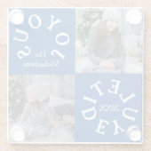 Joyous Yuletide 2 Photo Glazen Onderzetter (Achterkant)