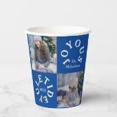 Joyous Yuletide 2 Photo Papieren Bekers (Voorkant)