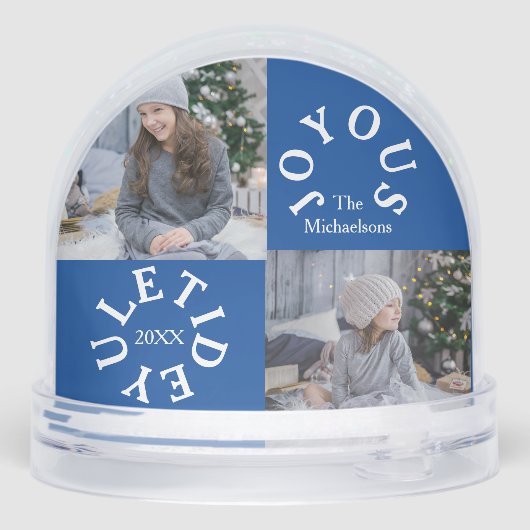 Joyous Yuletide 2 Photo Sneeuwbol (Achterkant)