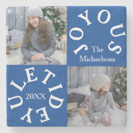 Joyous Yuletide 2 Photo Stenen Onderzetter