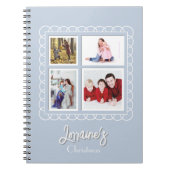 Joyoux Noel Blauw Fotoboek Notitieboek (Voorkant)