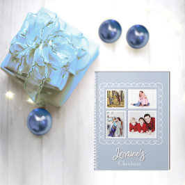 Joyoux Noel Blauw Fotoboek Notitieboek