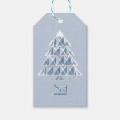Joyoux Noel Blue Gift Labels Cadeaulabel (Voorkant)