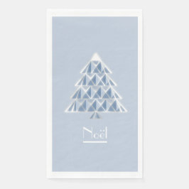 Joyoux Noel Blue Paper Gastenhanddoeken Servet