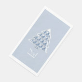Joyoux Noel Blue Paper Gastenhanddoeken Servet (Hoek)