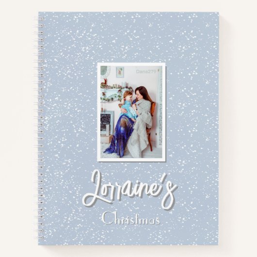 Joyoux Noel Blue Spiral Notitieboek (Voorkant)