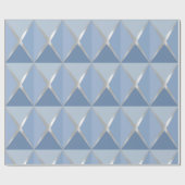 Joyoux Noel Christmas Blue Wrapping Paper Cadeaupapier (Vlak)