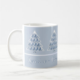 Joyoux Noel Powder Blue Christmas Coffee Mug Koffiemok