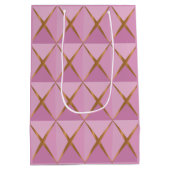 Joyoux Noel Roze inpakpapier Medium Cadeauzakje (Achterkant)