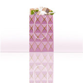 Joyoux Noel Roze inpakpapier Medium Cadeauzakje