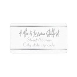 Joyoux Noel Silver Return-adreslabel Etiket