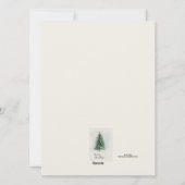 "Joys and Blessings" kerstwens Groene Garland Feestdagenkaart (Achterkant)