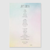 Joy's Birth Inspirerend Poem (Voorkant)