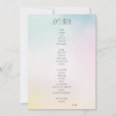 Joy's Birth Inspirerend Poem (Voorkant)