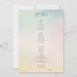 Joy's Birth Inspirerend Poem