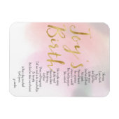 Joy's Birth Poem Magneet (Horizontaal)