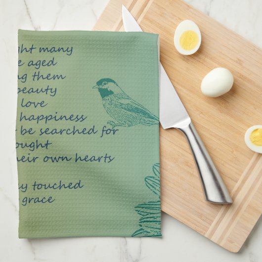 Joy's Birth Poem Theedoek (Quarter Fold)