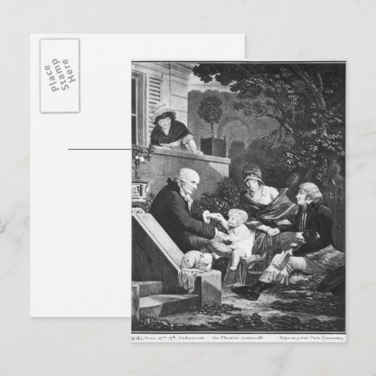 Joys of a father, c.1797 briefkaart (Voorkant / Achterkant)