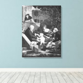 Joys of a father, c.1797 canvas afdruk (Insitu (Houten vloer))