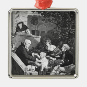 Joys of a father, c.1797 metalen ornament