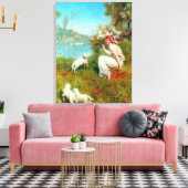 Joys of Spring (door John Collier) Canvas Afdruk (Insitu (Woonkamer))
