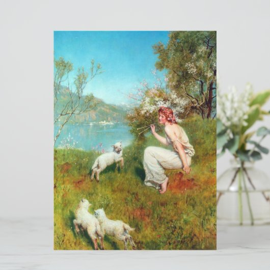 Joys of Spring (door John Collier) Kaart (Staand voorkant)