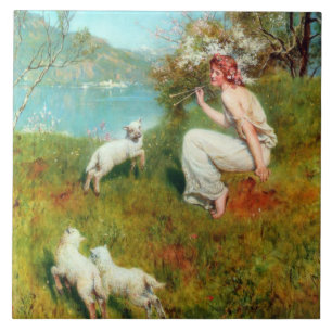 Joys of Spring (door John Collier) Tegeltje