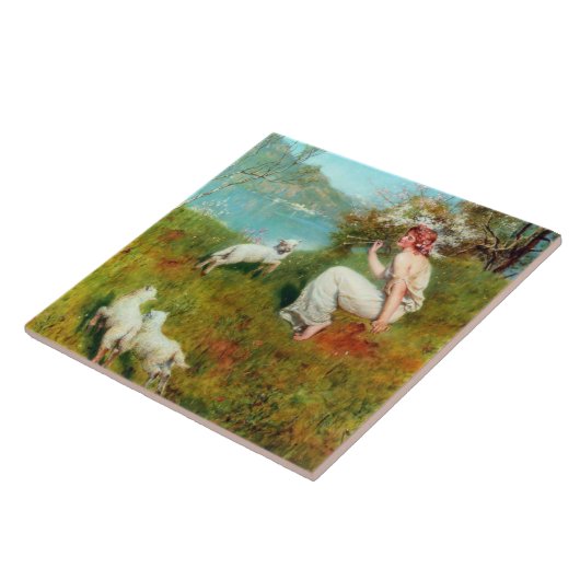 Joys of Spring (door John Collier) Tegeltje (Zijkant)