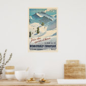Joys of Winter Sports - Wengernalp Jungfrau Poster (Keuken)