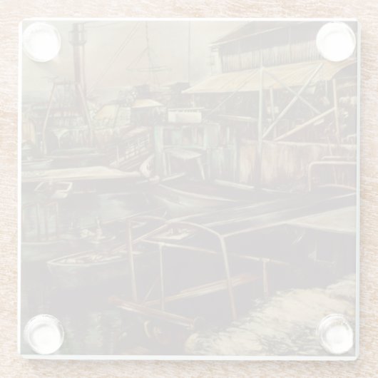 Joys van Jaffe Glazen Onderzetter (Achterkant)