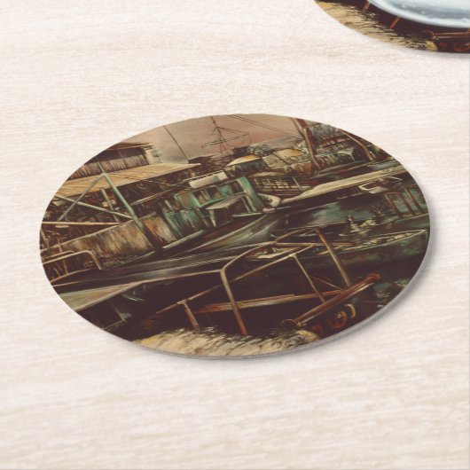 Joys van Jaffe Ronde Kartonnen Onderzetter (Gebogen)