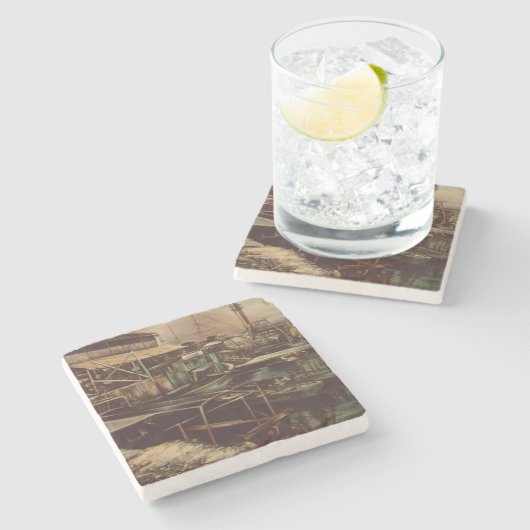 Joys van Jaffe Stenen Onderzetter (Zijkant)