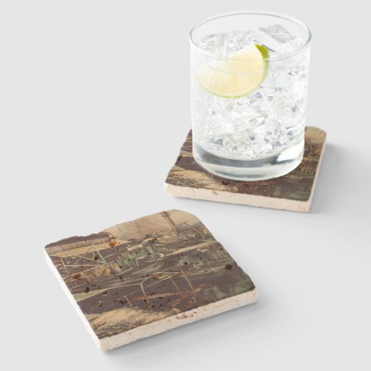 Joys van Jaffe Stenen Onderzetter (Zijkant)