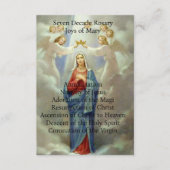 Joys van Mary Informatiekaartje (Voorkant)
