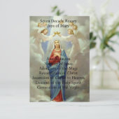 Joys van Mary Informatiekaartje (Staand voorkant)