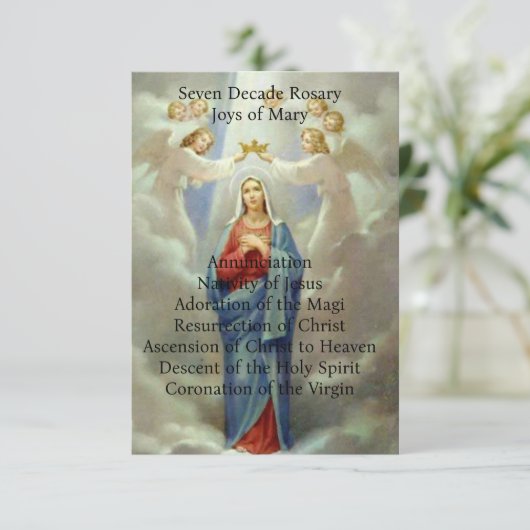 Joys van Mary Informatiekaartje (Staand voorkant)