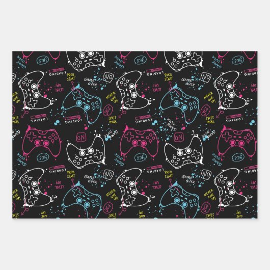 Joystick Controller Gaming Inpakpapier Vel (Voorkant 3)