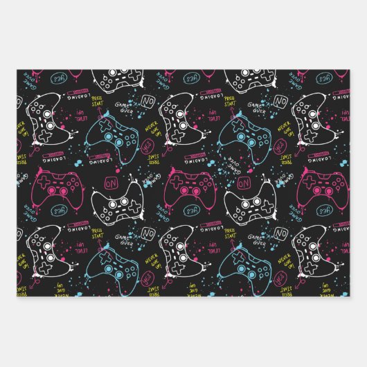 Joystick Controller Gaming Inpakpapier Vel (Voorkant 2)