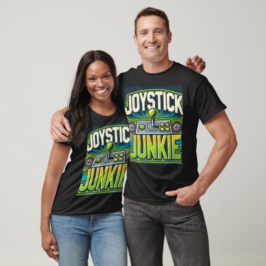 Joystick Junkie Retro Arcade Graphic T-shirt (Unisex)