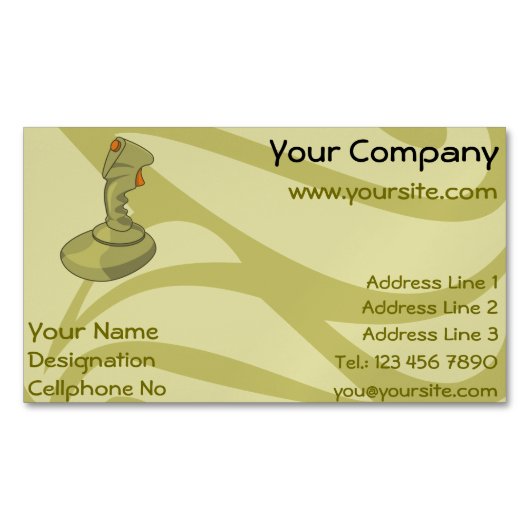 Joystick Magnetisch Visitekaartje (Voorkant)