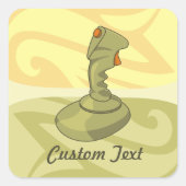 Joystick Square Sticker (Voorkant)