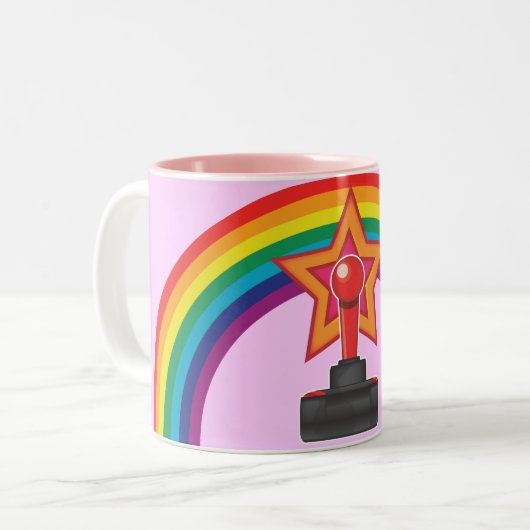 Joystick Tweekleurige Koffiemok (Voorkant links)