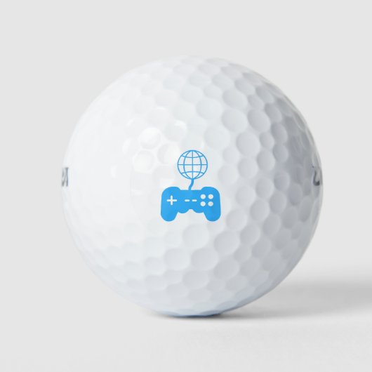 Joystick verbonden met de wereld golfballen