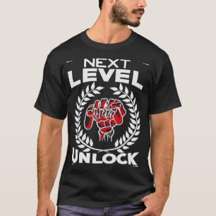 Joystick-videogames op het volgende niveau ontgren t-shirt